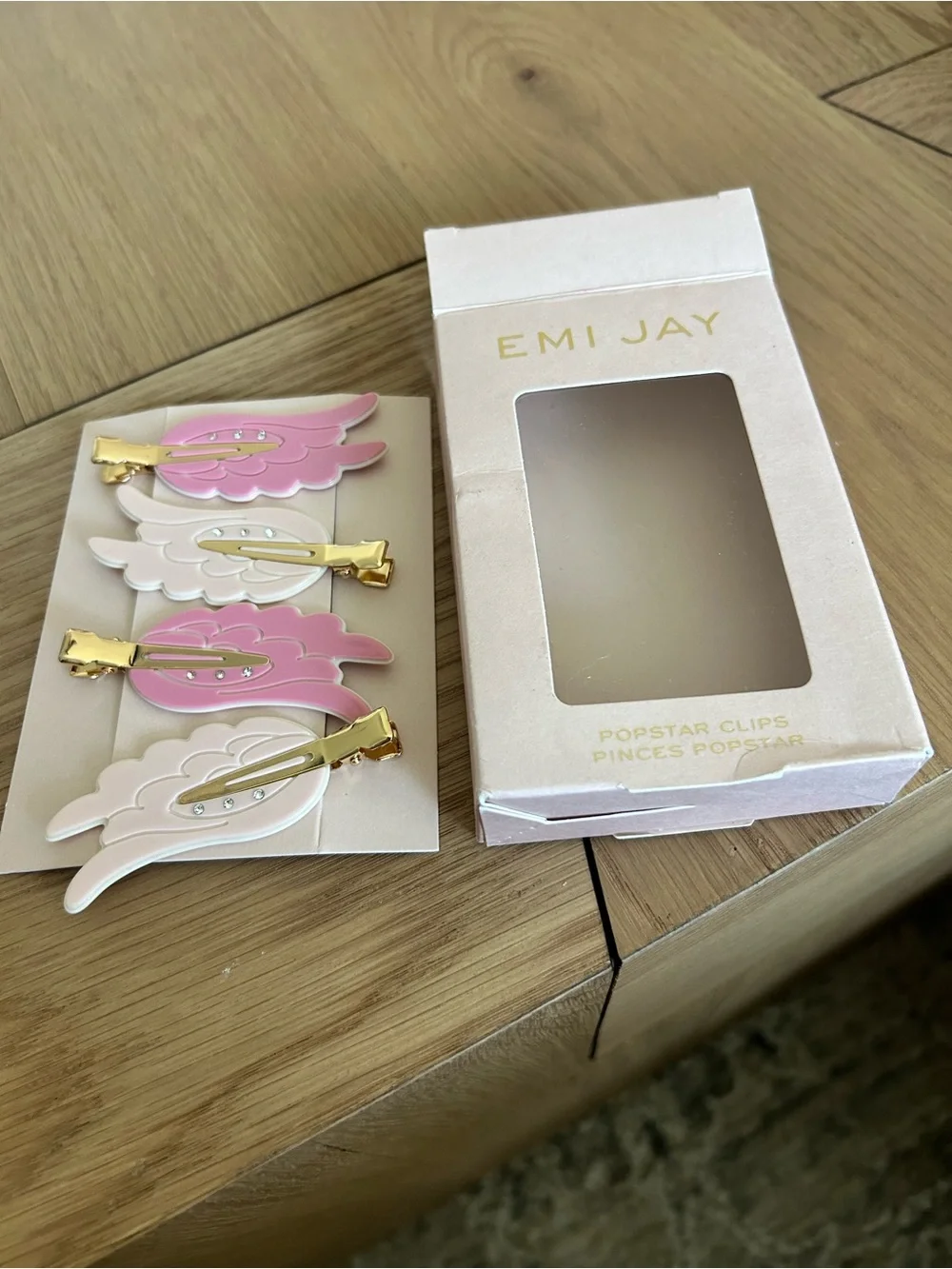 New Emi Jay Popstar Hair Setting Clips in Pink Aura